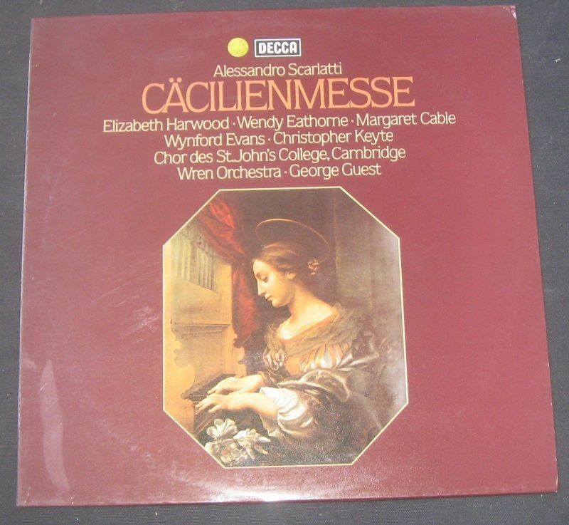 Scarlatti  – Cacilienmesse Harwood / Eathorne / Guest DEECA 6.42810 lp EX