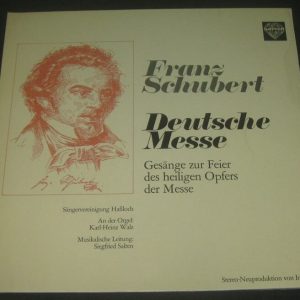 Schubert – Deutsche Messe  Karl-Heinz Walz / Siegfried Salten Saphir lp