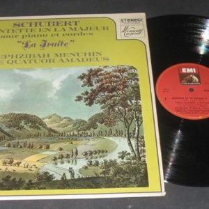 Schubert – Hephzibah Menuhin , Amadeus Quartet – Trout Quintet . HMV EMI lp