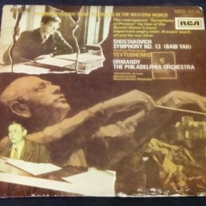 Shostakovich ‎– Symphony No. 13 Ormandy RCA  LSC 3162 LP EX