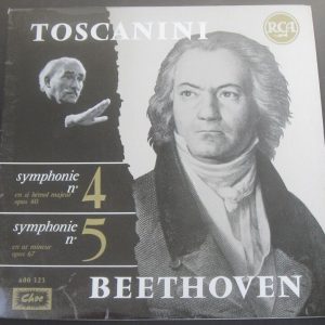 TOSCANINI – BEETHOVEN Symphony No. 4 / 5 RCA 600323 lp France 50’s