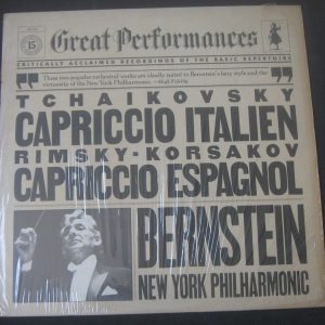 Tchaikovsky Capriccio Italien Rimsky-Korsakov Espagnol Bernstein CBS LP EX
