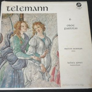 Telemann  6 Oboe Partitas  Kelsey Jones  Melvin Berman VOX STPL 514.020 LP 1963