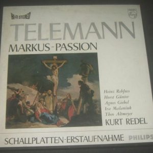 Telemann Passion REDEL HiFi Stereo 835 229-30 AY  2 LP BOX ED1