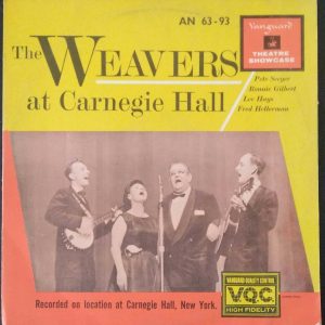The Weavers – At Carnegie Hall LP Live Recording Pete Seeger Vanguard Folk