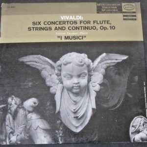 VIVALDI 6 Concertos for Flute Strings & Continuo I Musici Tassinari Epic Gold lp