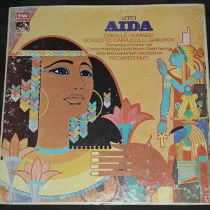 Verdi – Aida  Caballe , Domingo , Muti EMI SLS 977 3 LP Box EX
