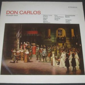 Verdi Don Carlos Frick  Kuhse  Ritzmann  Kehl Fricke / SK Berlin Eterna lp