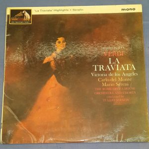 Verdi La Traviata Highlights De Los Angeles Serafin HMV ALP 1992 LP ED1 1960