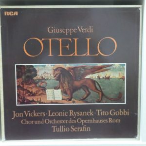 Verdi ‎– Otello Vickers Rysanek Gobbi Serafin RCA SMA 25028R/1-3 3 LP Box EX