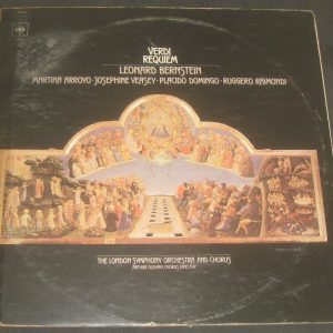 Verdi – Requiem Bernstein Arroyo Veasey Domingo Raimondi CBS 77231 2 LP