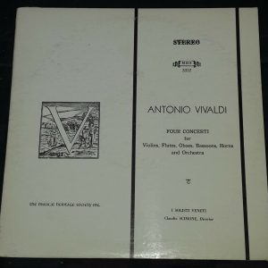 Vivaldi ‎- Four Concerti Scimone , I Solisti Veneti  MHS 3312 LP EX