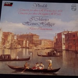 Vivaldi Oboe Concerts Thunemann Holliger I Musici  Philips ‎ 6514 167 lp EX