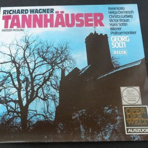 Wagner ‎– Tannhauser Solti Decca ‎– 6.41850 AN lp EX