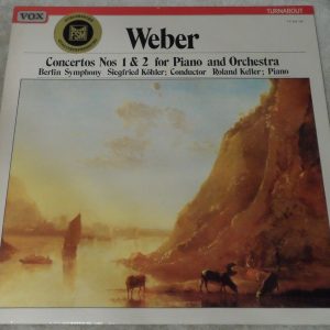 Weber – Piano concertos Nos 1 & 2 Kohler  Keller Vox Turnabout ‎TV 334 746 lp EX