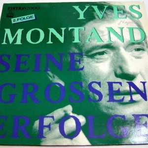 YVES MONTAND – His Greatest Hits LP Rare Germany pressing gatefold cov chansone