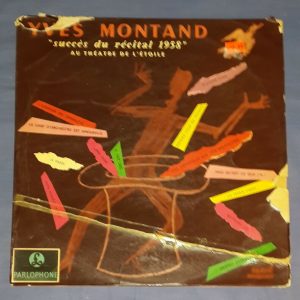 Yves Montand – Succes Du Recital 1958  PARLOPHONE  OSX 142 1st Press LP Israel