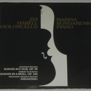 ZVI HARELL / MARINA BONDARENKO – Works for Cello & Piano BRAHMS MOZART LP rare