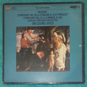mozart, symph no. 38 & 25  Georg Solti  London Records R23238 LP EX