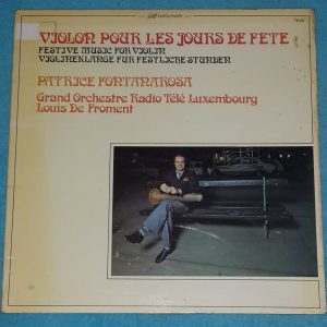 patrice fontanarosa – violin works pugnani kreisler field elgar schubert LP