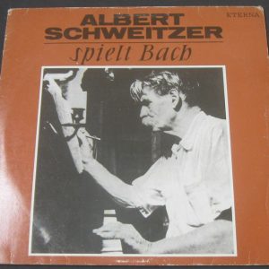 ALBERT SCHWEITZER Spielt Bach ETERNA 820593 lp