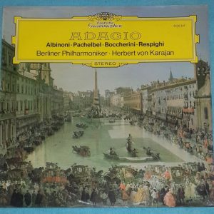 Adagio Albinoni Pachelbel Boccherini Respighi Karajan DGG 2530 247 LP