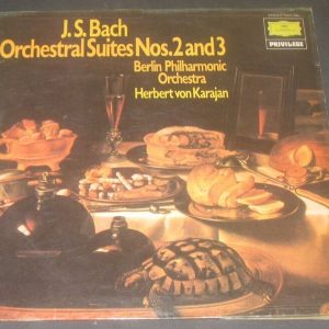 BACH Orchestra Suite 2 & 3 Karajan / Zoller DGG 2535 138 lp