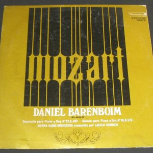BARENBOIM / SOMOGYI  – Mozart Piano Concerto / Sonata   WESTMINSTER  lp Uruguay
