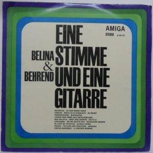 BELINA & BEHREND – Eine Stimme Und Eine Gitarre LP Rare Yiddish Germany AMIGA