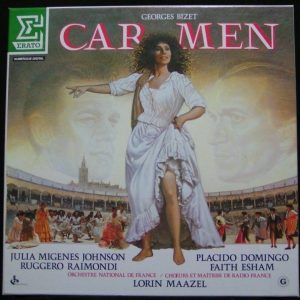 BIZET CARMEN 3LP BOX Julia Migenes Johnson Placido Domingo ERATO 751133 digital