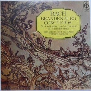 Bach – Brandenburg Concertos No. 4 – 5 – 6 Virtuosi Of England Arthur Davidson