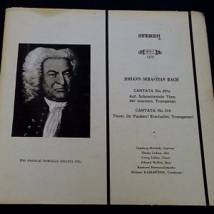 Bach  Cantata No. 207a / 214 Helmuth Rilling   MHS 1375 lp EX