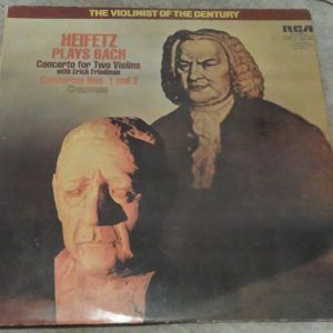 Bach ‎- Concerto For Two Violins Etc Friedman Heifetz RCA LSC-3266 lp EX