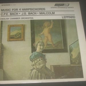 Bach , Malcolm Music For 4 Harpsichords Leppard London STS 15075 1967 LP EX