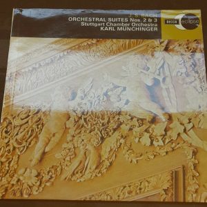 Bach ‎- Orchestral Suites Nos. 2 & 3 MUnchinger Decca ECS 525 lp EX