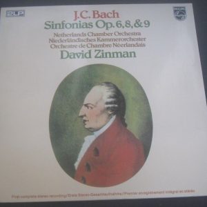 Bach : Sinfonias Op. 6, 8, & 9  David Zinman Philips 6747 439 2 LP EX