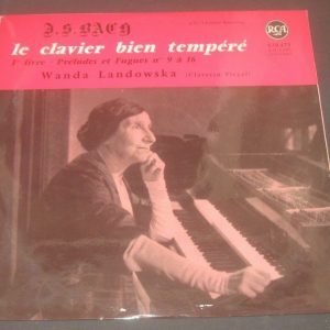 Bach The Well Tempered Clavier Preludes Fugues 9-16 Landowska RCA ‎630475 lp EX