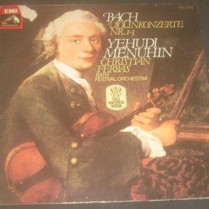 Bach Violin Concertos 1-3 Menuhin / Ferras HMV 1C 037-00 174 LP