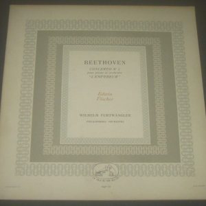Beethoven Concerto No. 5 Empereur Edwin Fischer Furtwangler HMV FALP 121 LP