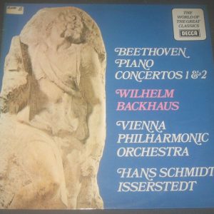 Beethoven Piano Concerto 1 / 2 Schmidt-Isserstedt Backhaus Decca SPA 401 LP EX