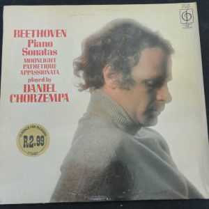 Beethoven ‎: Piano Sonatas Daniel Chorzempa  EMI CFP 192 lp ex
