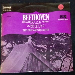 Beethoven Quartets op. 59 no. 2 & 3 Fine Arts Quartet Concert-Disc CS 256 LP