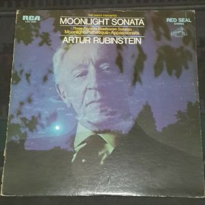 Beethoven Rubinstein Moonlight Pathetique Appassionata Sonatas RCA LSC-4001 lp
