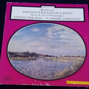 Beethoven Sonatas for Violin & Piano Perlman Ashkenazy Decca LP