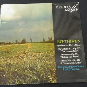Beethoven Symphony No. 1 Overture TurKish March Barshai  Melodiya LP EX