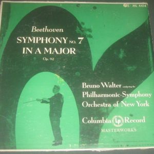 Beethoven Symphony No. 7 Bruno Walter Columbia ‎ML 4414 6 Eye LP 50’s