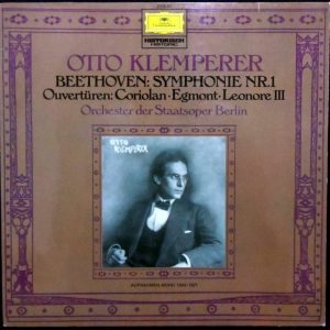 Beethoven – Symphony no. 1 Staatsoper Berlin OTTO KLEMPERER DGG 2535 811 Germany