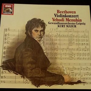 Beethoven – Violin Concerto – Menuhin – Kurt Masur HMV EMI 1C 067-43 274 lp EX