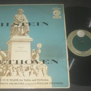 Beethoven Violin Concerto Milstein Steinberg Capitol ‎ P-8313 lp 50’s