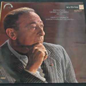 Beethoven ‎- Violin Concerto Munch Heifetz RCA LSC-1992 ED1 lp